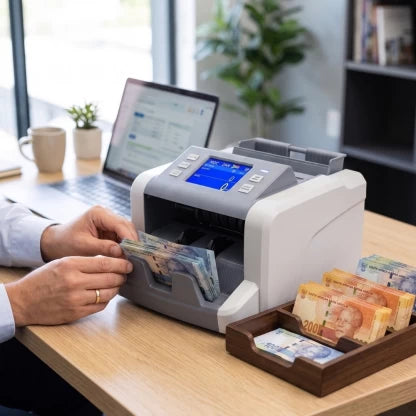 Smte Bank-Grade Mixed Money Counter – CIS & UV/MG Counterfeit Detection Countertop Counterfeit Currency Detector  (MG, MT, UV, WM Detection)
