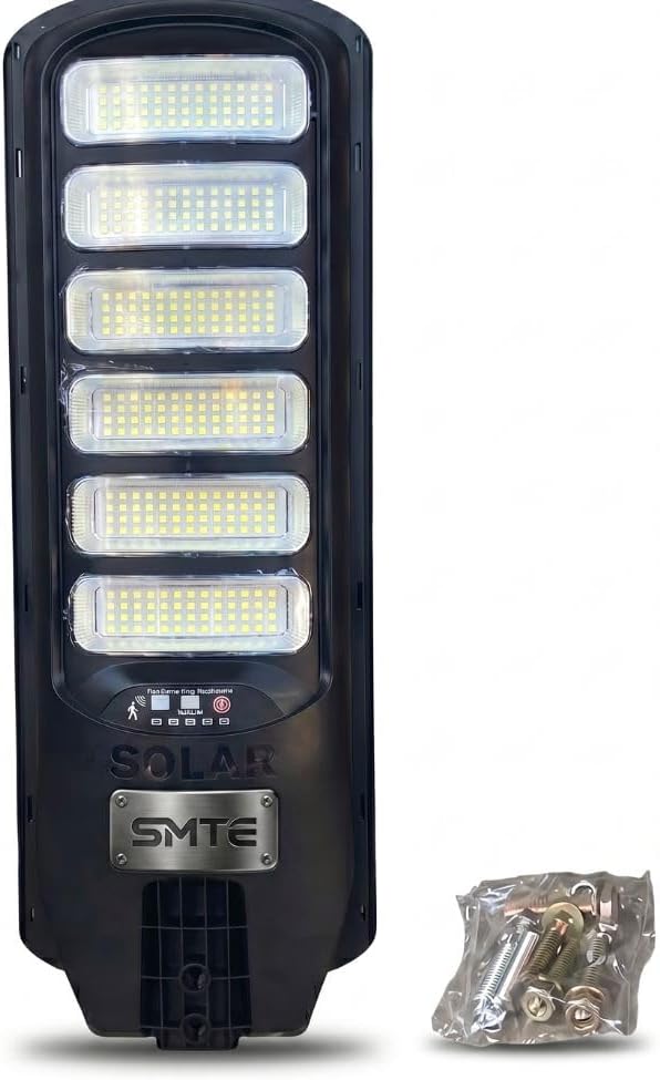 SMTE 1600W Solar Street Light with PIR Sensor - Outdoor LED Lamp