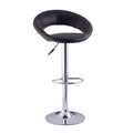 Touch Leather Bar Stool - Black