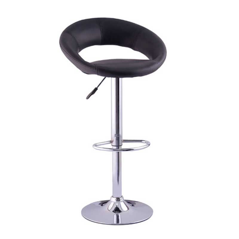 Touch Leather Bar Stool - Black