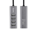 Hoco HB1 4 Port USB HUB Line Machine Expansion - Tarnish