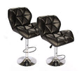 Hazlo Set of 2 Adjustable Kitchen Bar Stools - Black