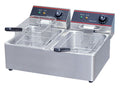 Electric Basket Chips Fryer with Double Tank - 10L