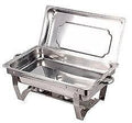 Leopard Single Chafing Dishes - Stainless Steel Buffet Food Warmers