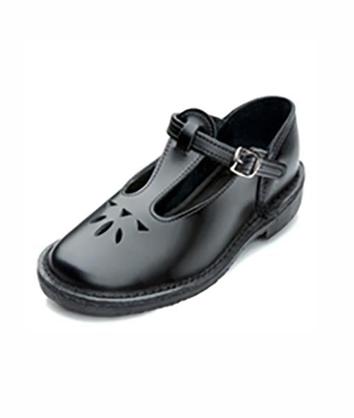 Buccaneer Original Baby Doll Black School Shoe - Younger Girls - UK Junior 7