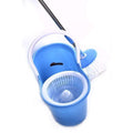 Rotating 360 Spin Mop And Plastic Bucket Set - Blue