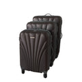 3 Piece Blue Star Luggage Set - Blue - Black