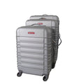 3 Piece Holiday Luggage Set - Black - Silver
