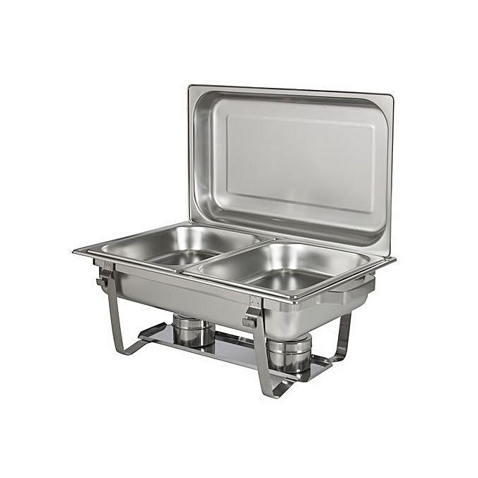 Stainless Steel 9 Liter Double Tray Chafing Dish Food Warmer