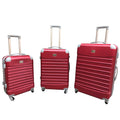 3 Piece Luggage Set  - Green - Red