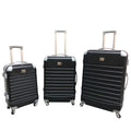 3 Piece Luggage Set  - Green - Black