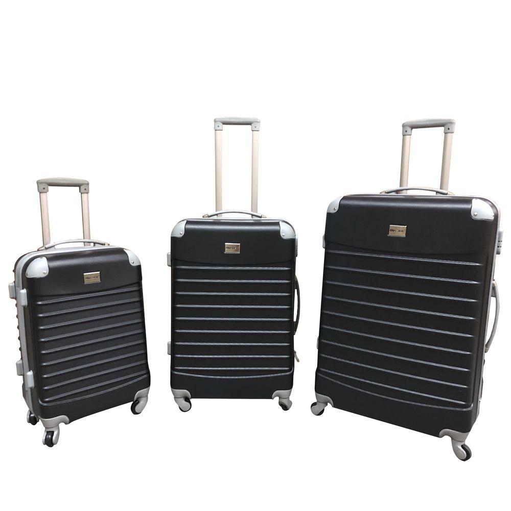 3 Piece Luggage Set  - Green - Black