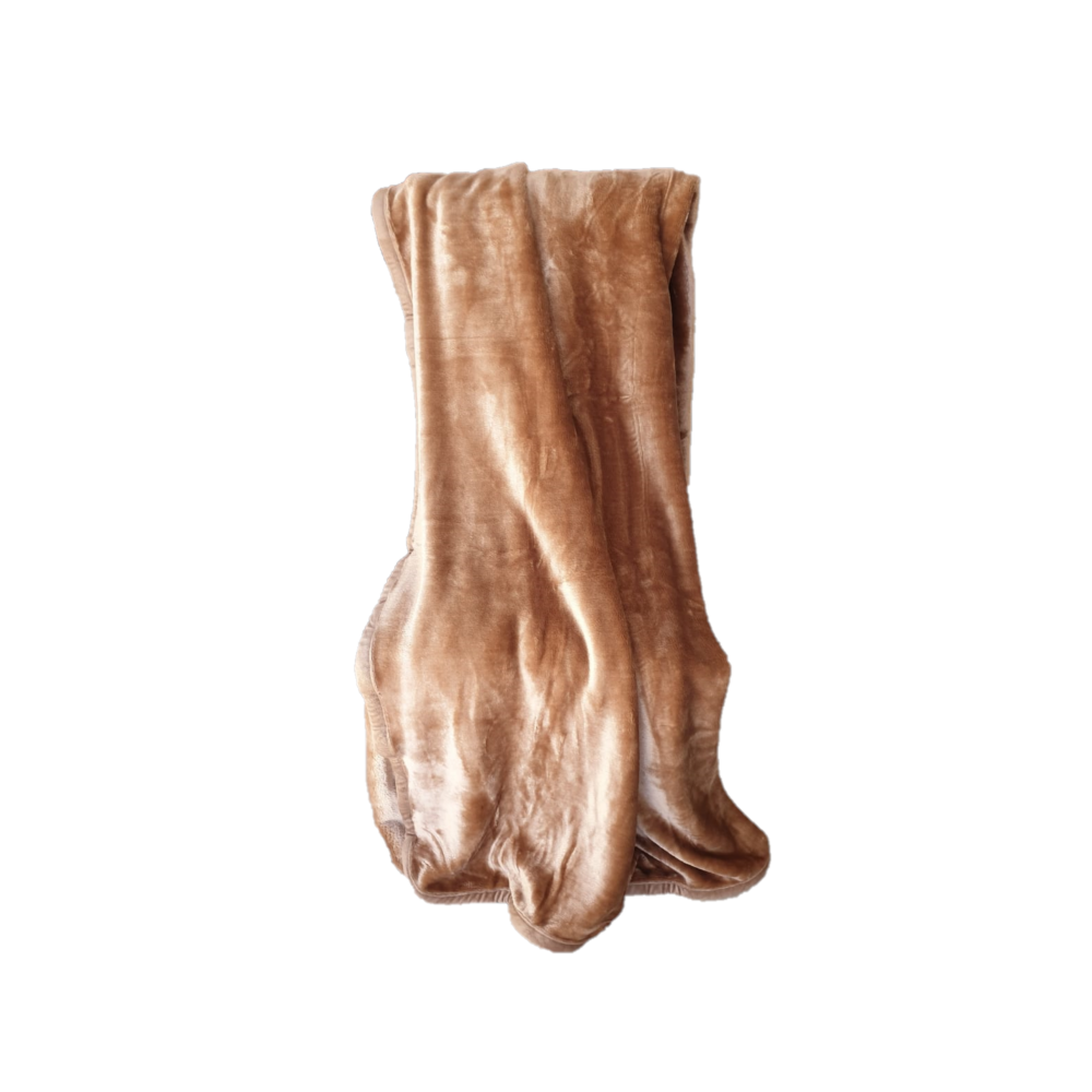 Cashmere "Feel" Luxurious Blankets - Beige
