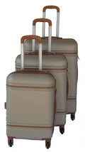 3 Piece Nexco Travel Luggage Bag Set - Gold