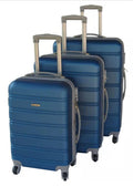 3 Piece Premium Travel Luggage Bag Set - Blue