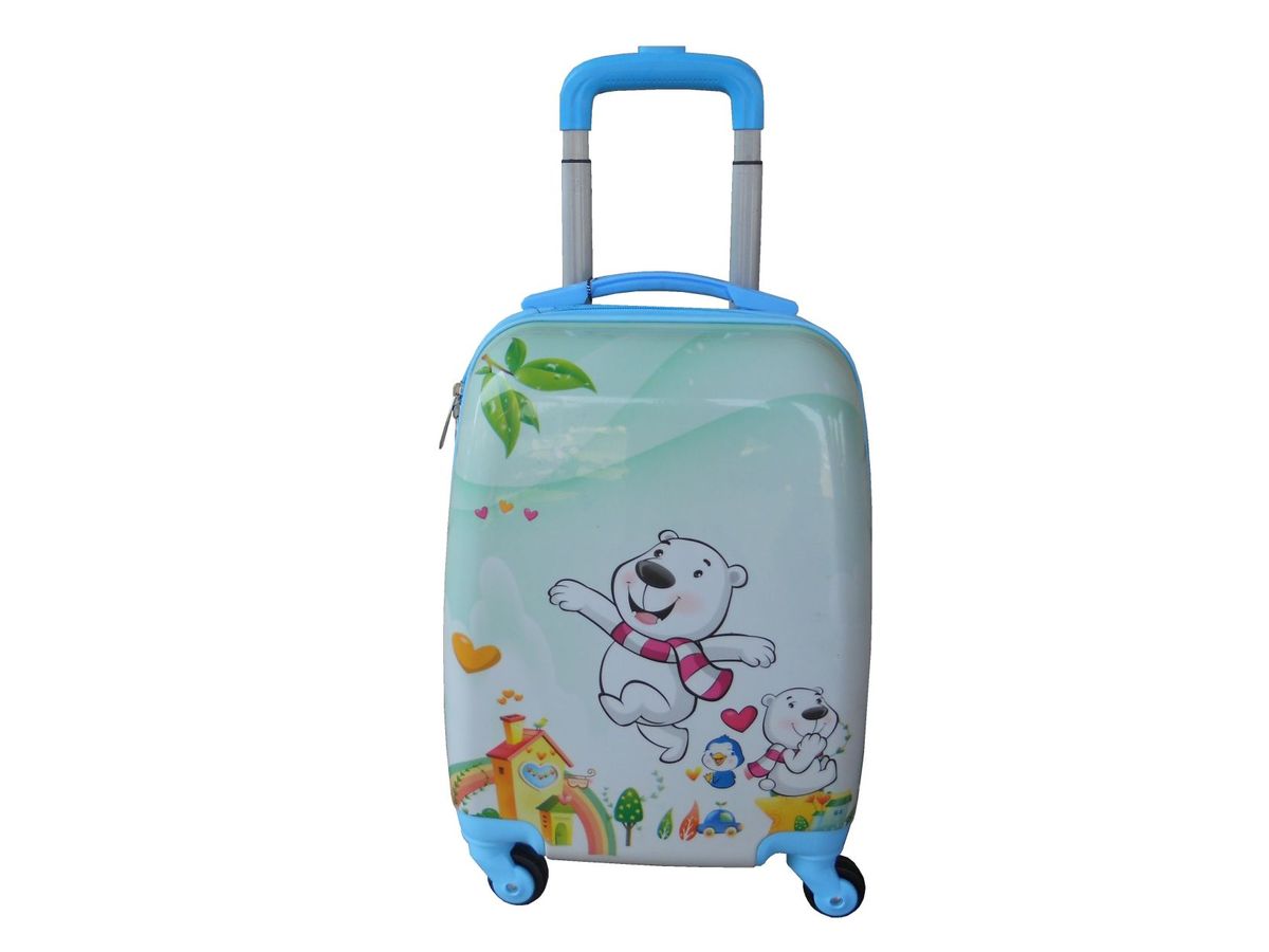 Kiddies Cartoon Hand Luggage Kids School Bag Suitcase for Children - Polar Bear