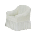 Sofa Cover - White 3,2,1 Seater