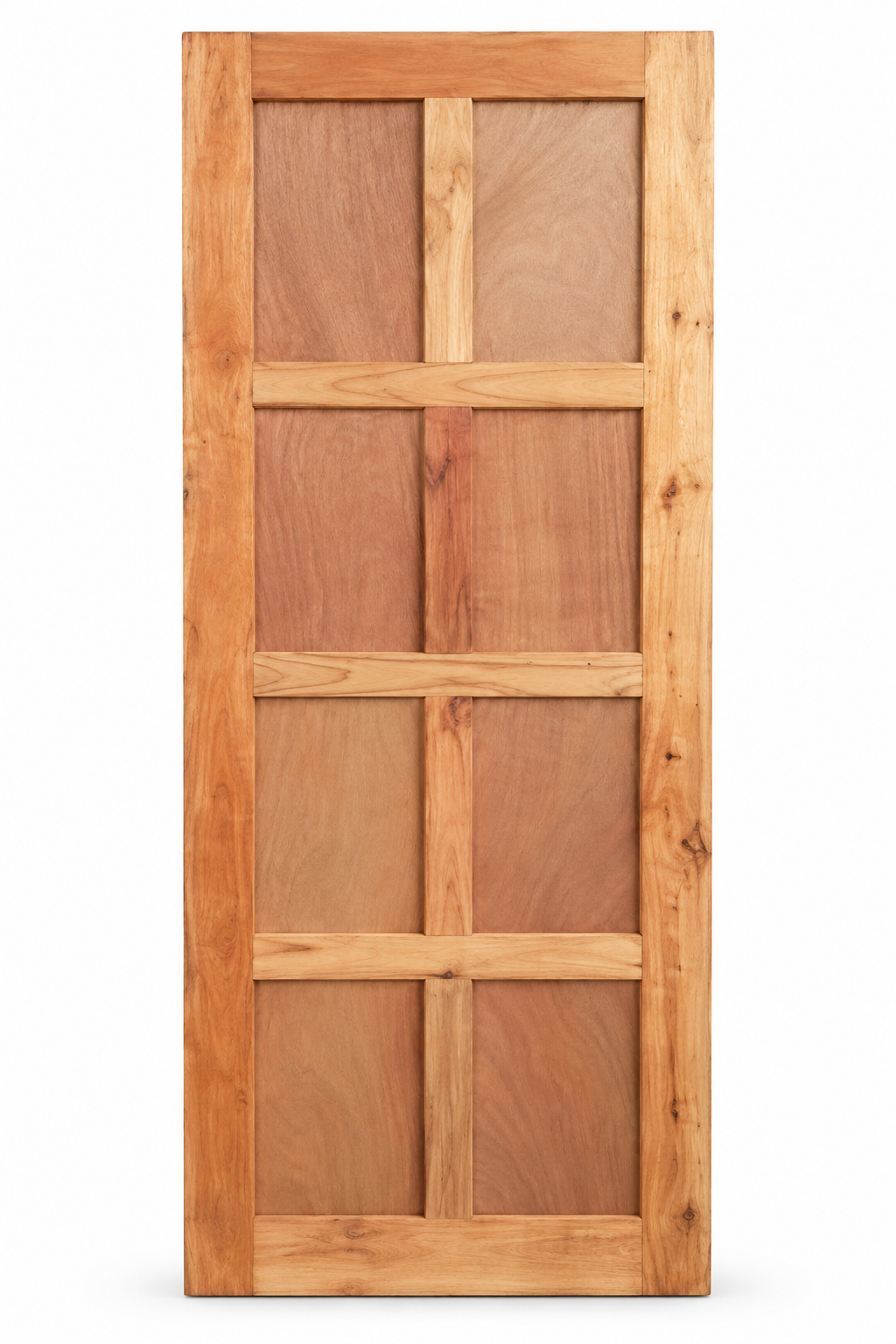 8 Panel Eco Door P60 in natural wood tone on a clean white background