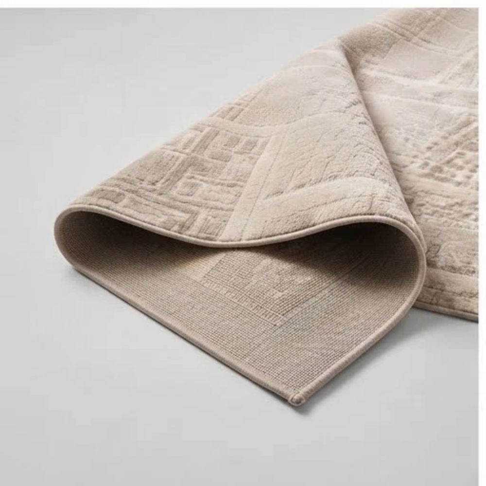 SMTE - Kristal Mboss Plus Kremit / Beige Rug - 150 x 200 cm Area Carpet ZULF11