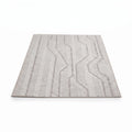SMTE - Grey Geometric Rug - 160 x 230 cm Modern Area Carpet