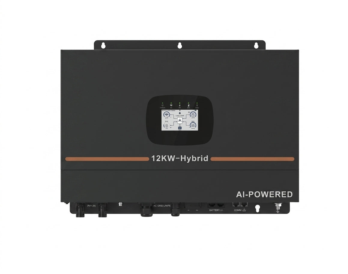 SMTE 12kW AI Hybrid Inverter Single Phase – 24kW MPPT Pure Sine Wave