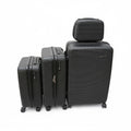 SMTE Satro Gear 4-Piece Polypropylene Unbreakable Suitcase Black 8 Wheels