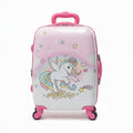 SMTE Sastro Gear Kids Unicorn Rainbow Suitcase Pink 4 Wheels