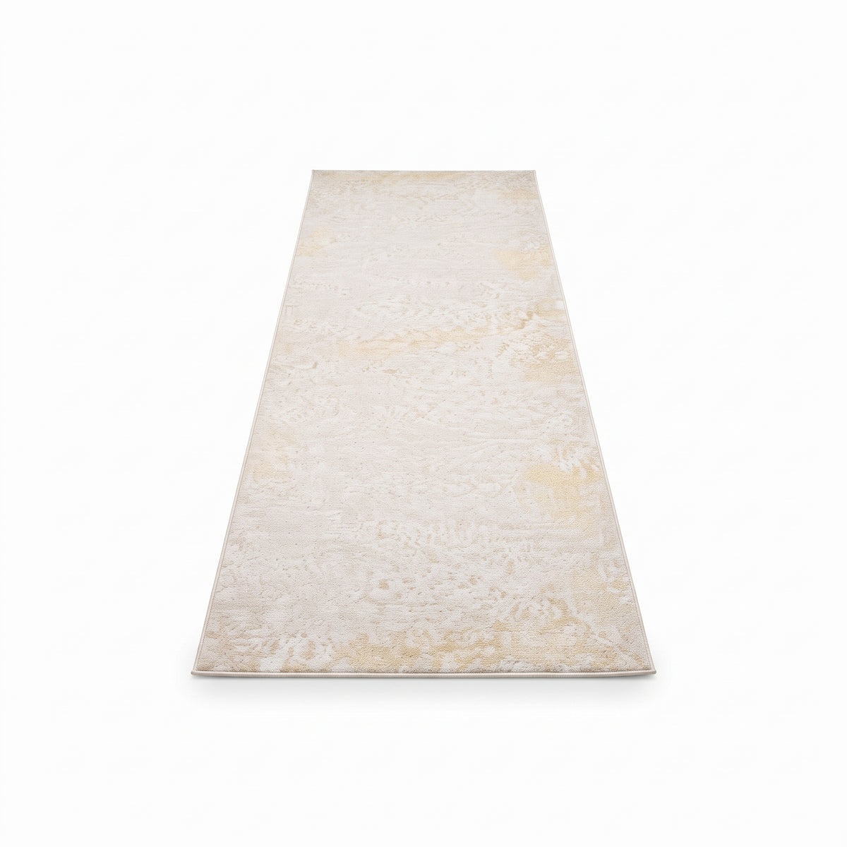 SMTE - Kristal Alin Runner Cream / Gold Rug - 80 x 300 cm Area Carpet ZULF13