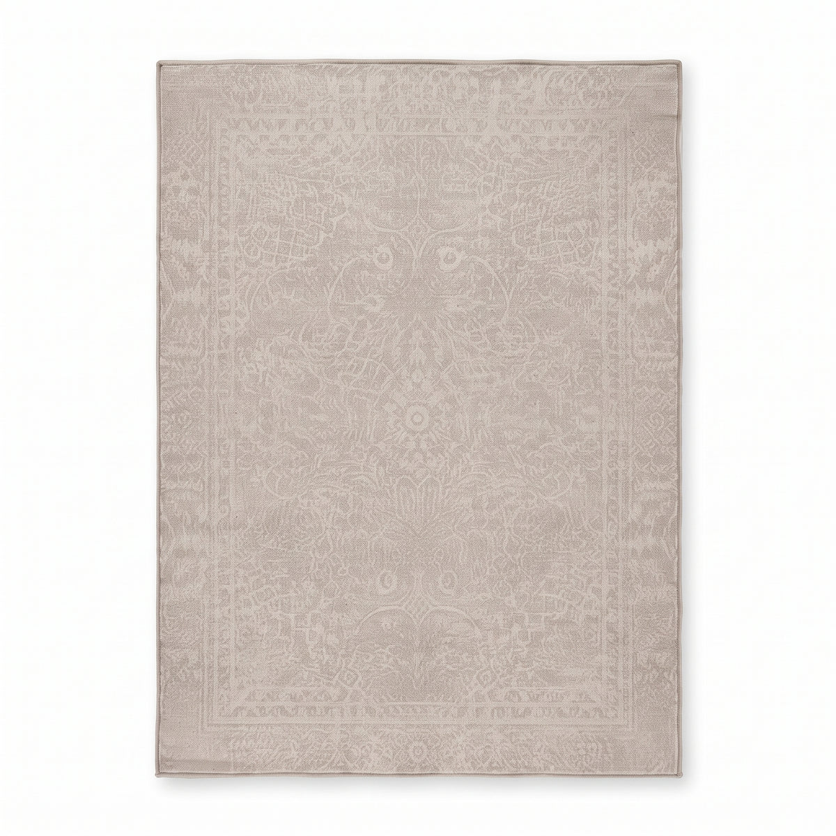 SMTE - Beige Traditional Rug - 120 x 170 cm Area Carpet