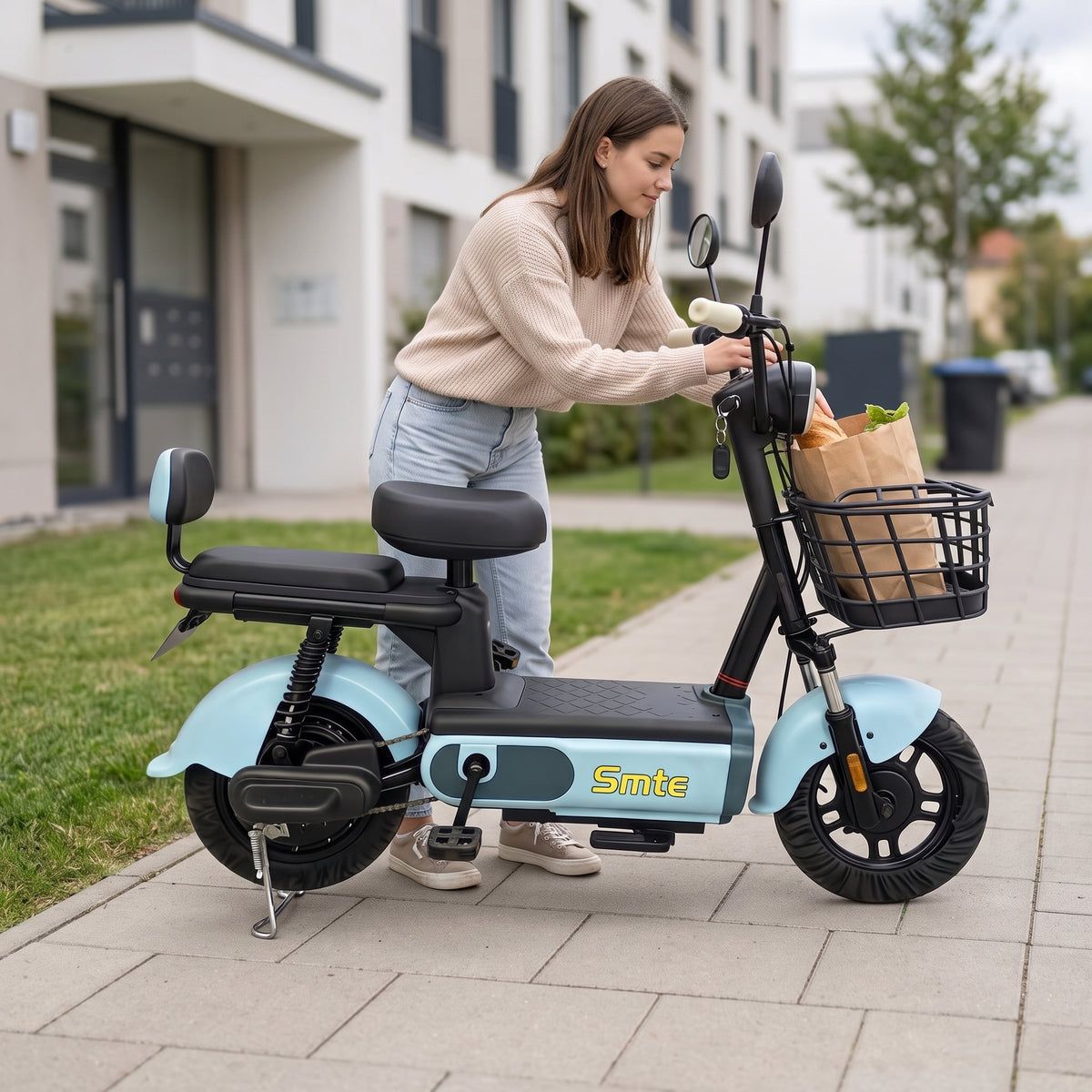 Smte C7 Electric Commuter Bike – 500W Brushless Motor, 48V 20Ah Battery, 40km/h Top Speed & 55km Range