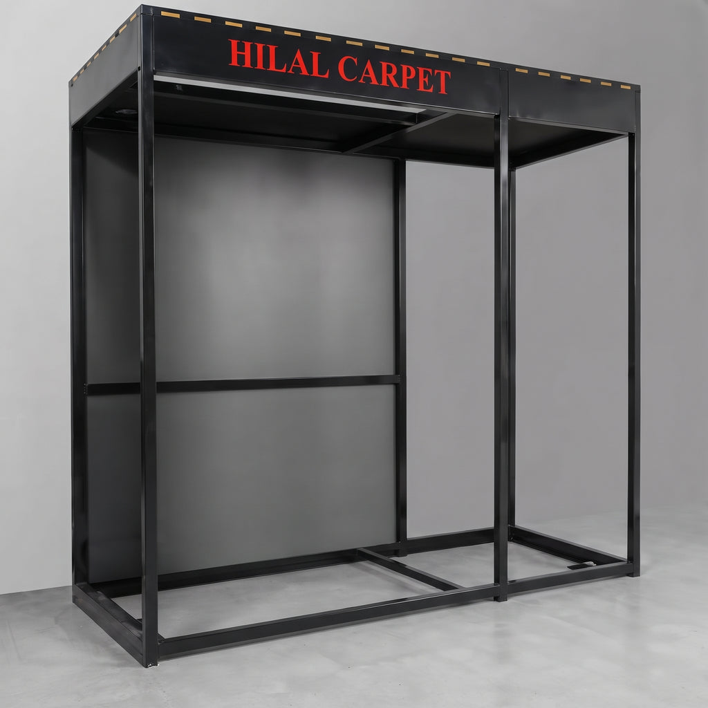 SMTE Hilal Carpet Black Mat 0.6m x 0.9m Display Stand Set Zulf19