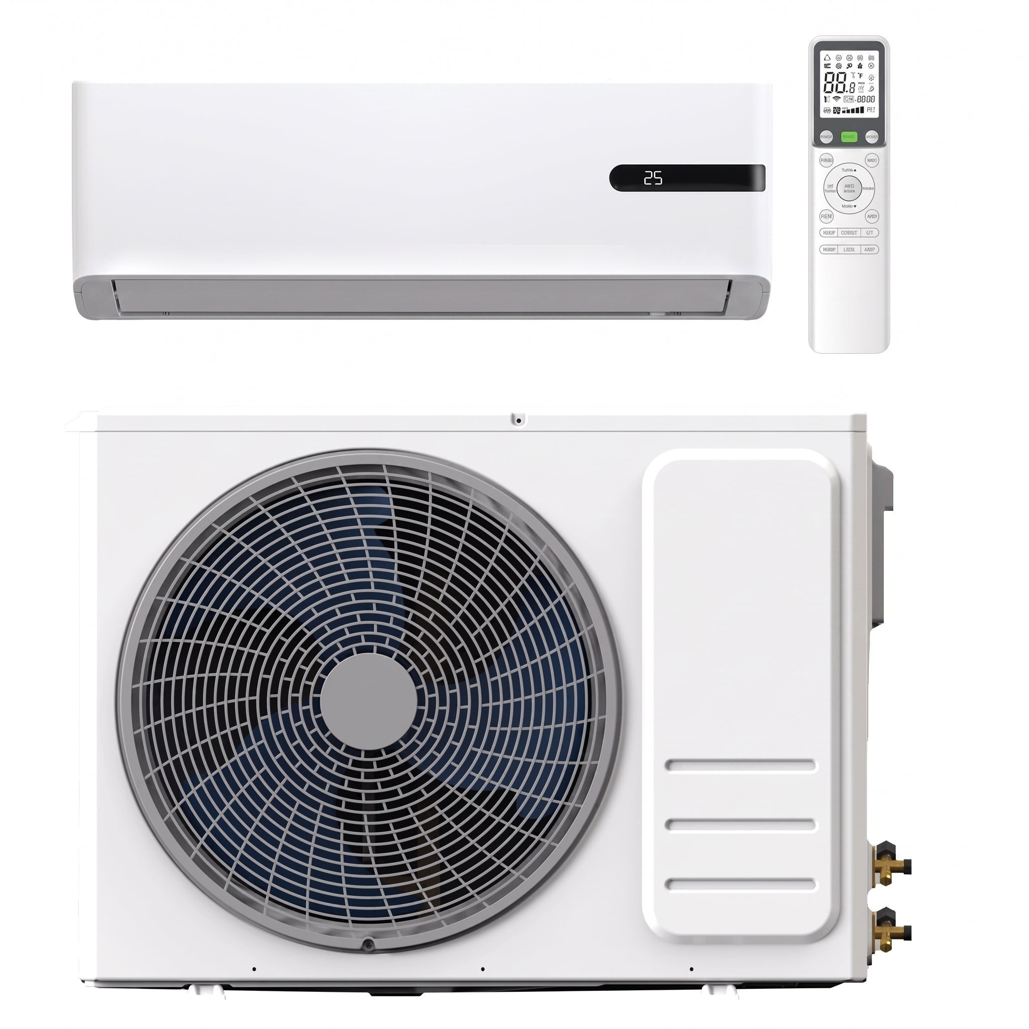 SMTE 12000BTU Smart Inverter Split Air Conditioner – Heating & Cooling System (WiFi App Control & 3m Copper Pipe Kit Included)