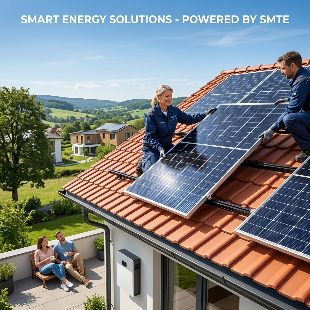 Smte 460W N-Type Monocrystalline Half-Cell Solar Panel (144-Cell, 1500V DC, 30mm Aluminum Frame, MC4 Compatible)