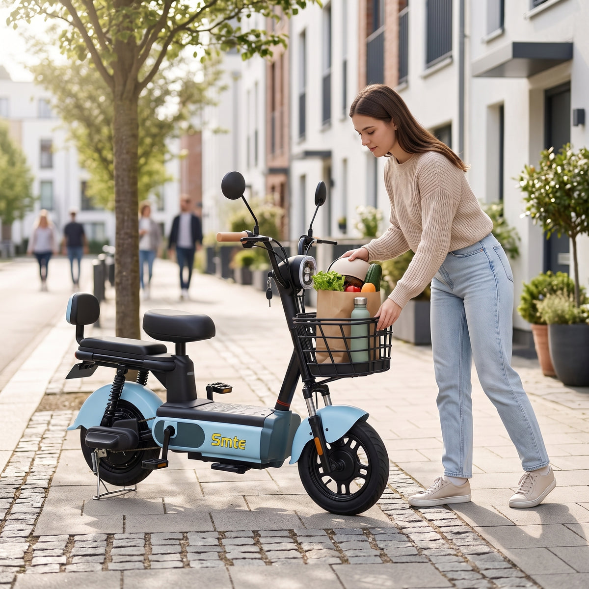 Smte C7 Electric Commuter Bike – 500W Brushless Motor, 48V 20Ah Battery, 40km/h Top Speed & 55km Range