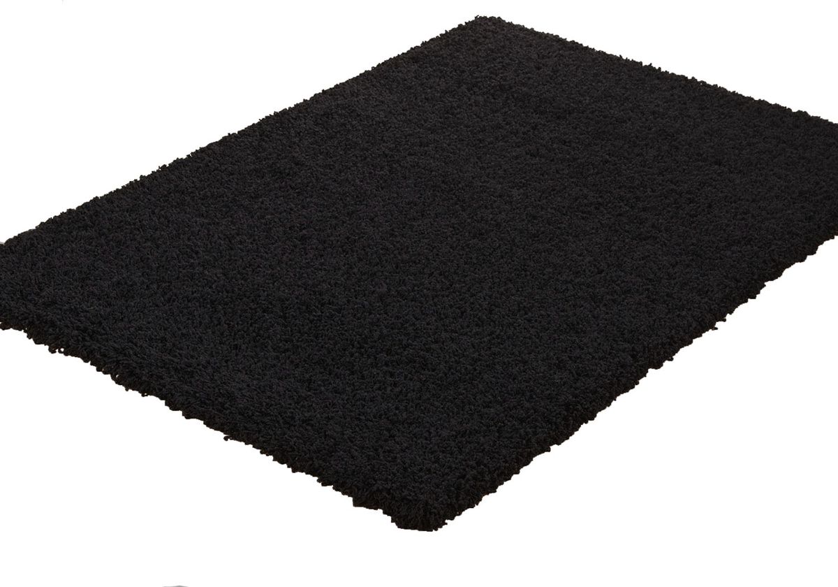 Shaggy Rug - Black (Size: 160 x 230cm)