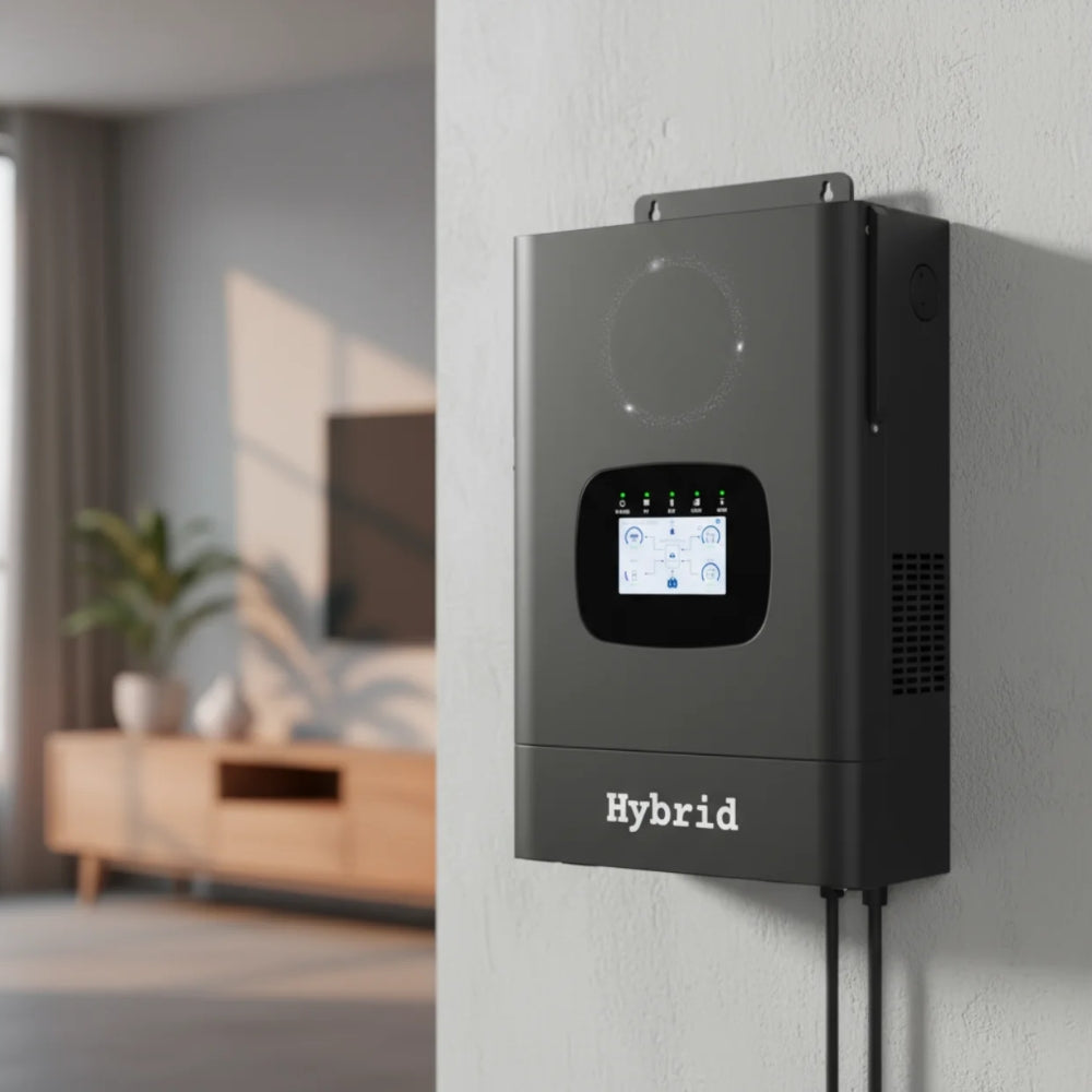 SMTE 5kW AI Hybrid Inverter – 48V Pure Sine Wave Solar Inverter with 7.5kW MPPT (Parallel Scalable up to 45kW)