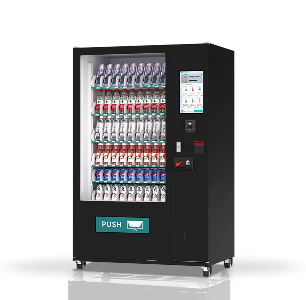 SMTE- Commercial Smart Vending Machine with 15.6″ Touchscreen – Cooling, Cash & Card Payment | Pre-Order