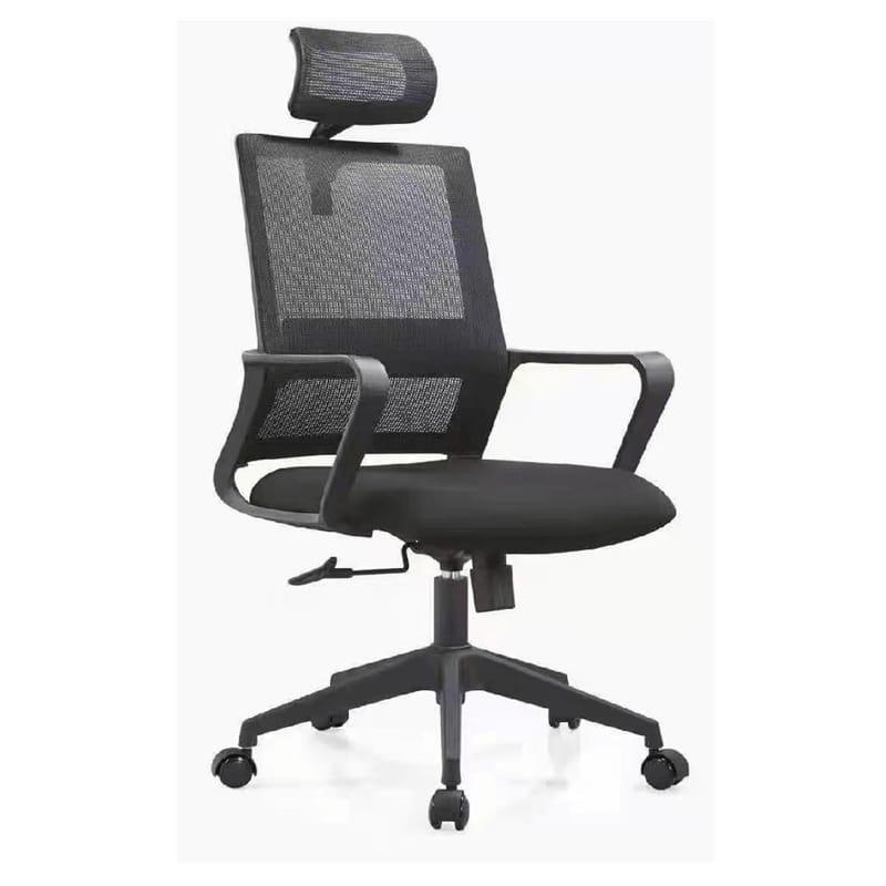 SMTE S-8610-T Ergonomic Swivel Mesh Office Desk Chair with Headrest & Tilt Function