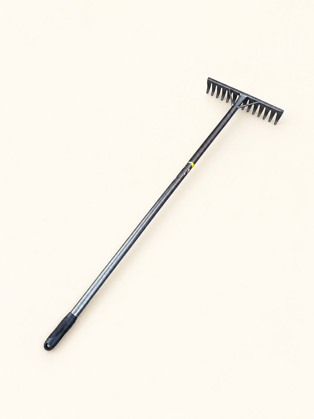 SMTE - Iron Garden Rake with Long Handle - studio view 3