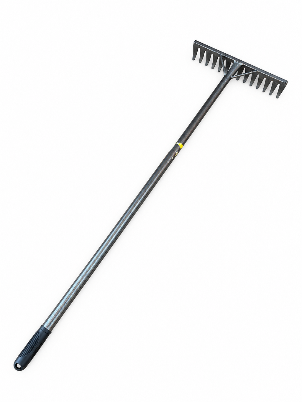 SMTE - Iron Garden Rake with Long Handle - studio view 4