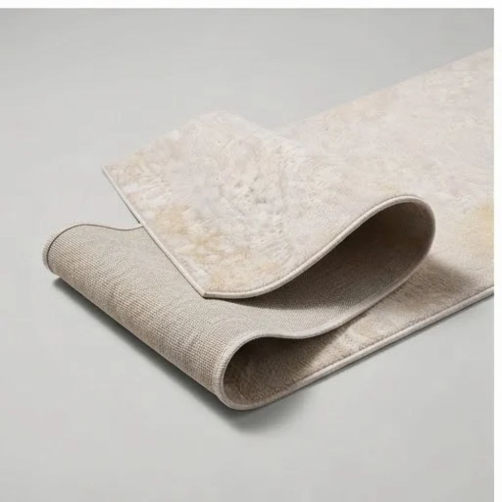 SMTE - Kristal Alin Runner Cream / Gold Rug - 80 x 300 cm Area Carpet ZULF13