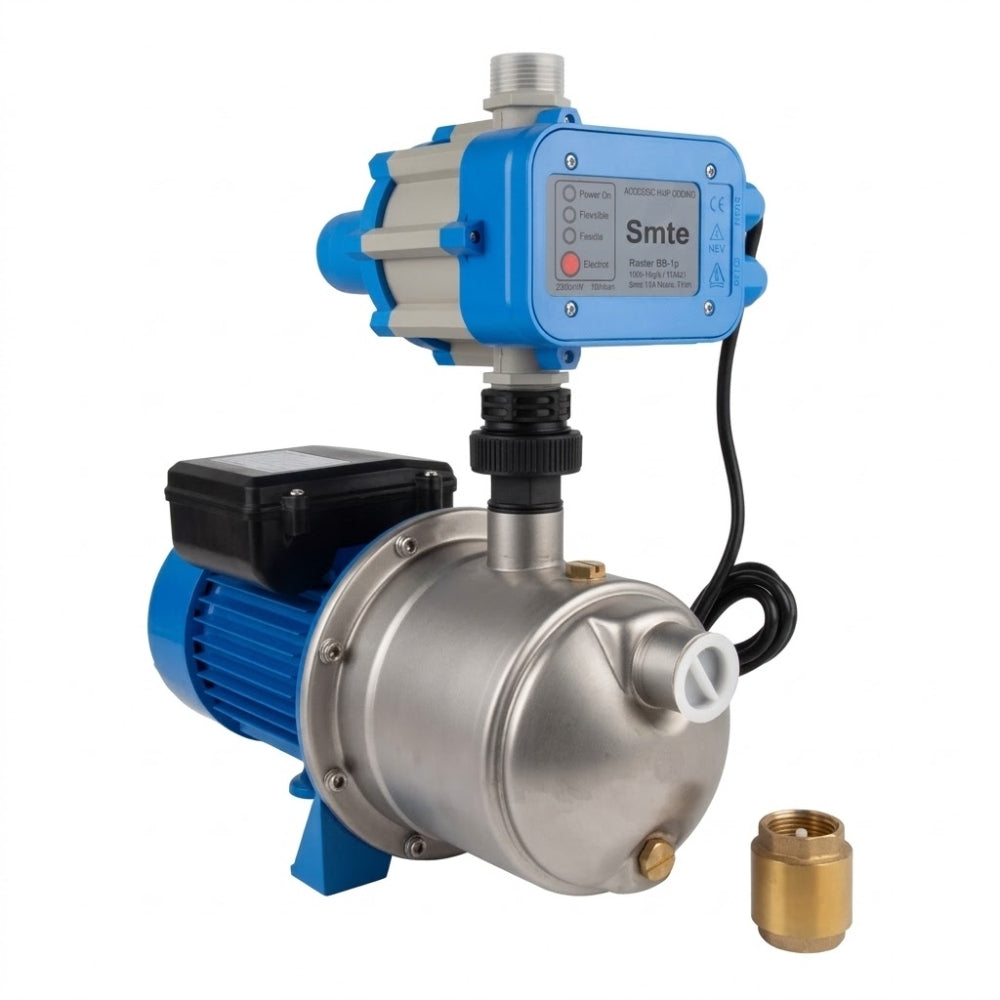 Smte 0.75kW Stainless Steel Automatic Centrifugal Jet Water Pump with DSK-2 Flow Switch (1.0HP, 230V, 48m Head, 25mm)