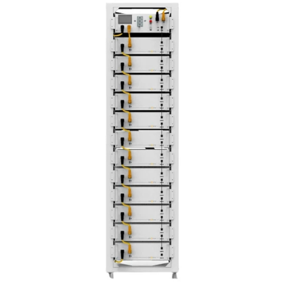 SMTE Sunsynk G60 61.44kWh High Voltage LiFePO4 Lithium Battery Rack – Commercial Energy Storage (Includes HV BMS Controller & 12-Module Rack)