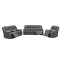 Smte 3 Piece Manual Reclining Living Room Sofa Set Home Cinema Suite CX002