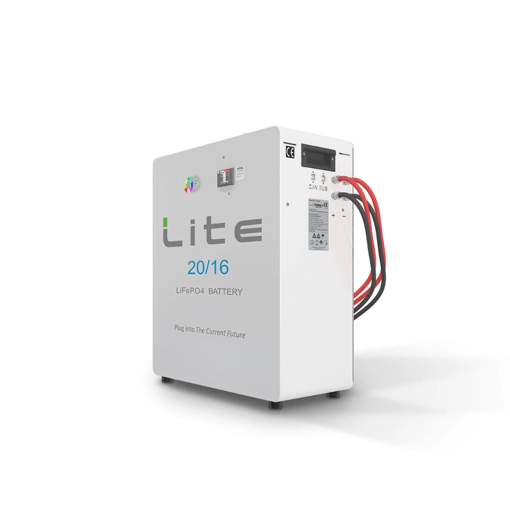 SMTE 20kWh 52V 400Ah LiFePO4 Lithium Battery – High-Capacity Solar Energy Storage (20/16 Low Voltage, 24kW Peak Discharge)