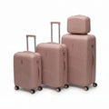 Sastro Gear 4-Piece PP Luggage Set - Rose Gold Flow