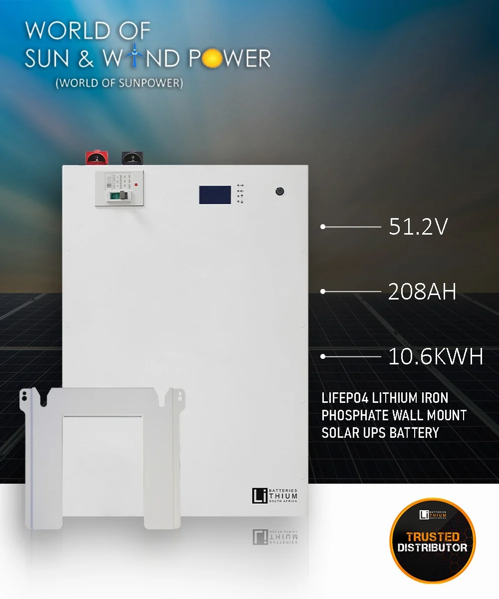 SMTE LBSA 10.6kWh 51.2V 208Ah LiFePO4 Lithium Battery – Wall-Mounted Solar Energy Storage (200A Discharge, Max 16 Parallel)