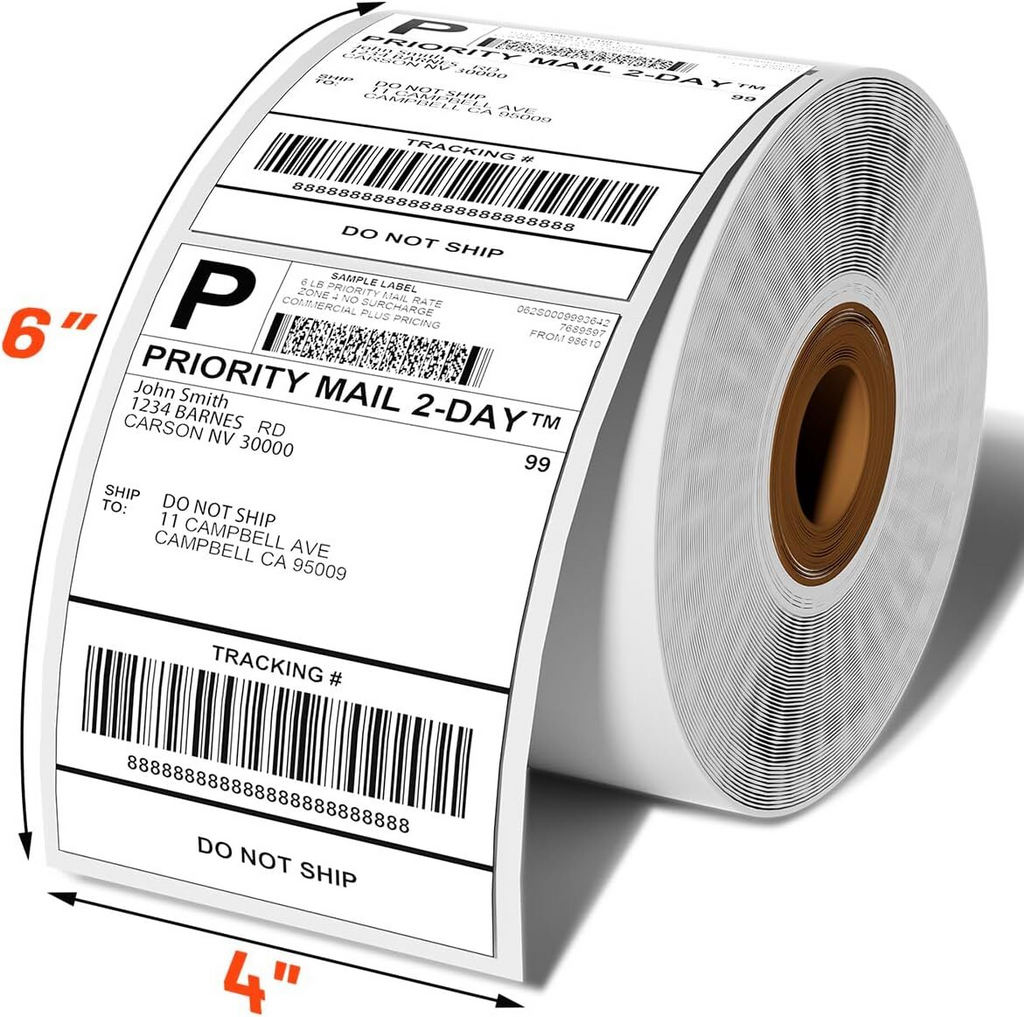 SMTE 4x6 Direct Thermal Shipping Labels - 500 Labels