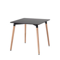 SMTE 83T Modern Square Dining Table with Solid Beech Wood Legs (80 × 80 × 75 cm)