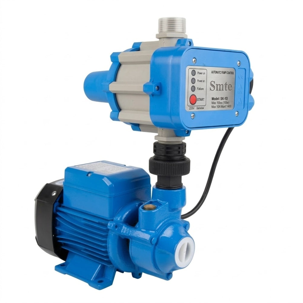 Smte 0.37kW Peripheral Booster Water Pump with Automatic SK-10 Controller (230V, 0.5HP, 35m Head, 25mm)